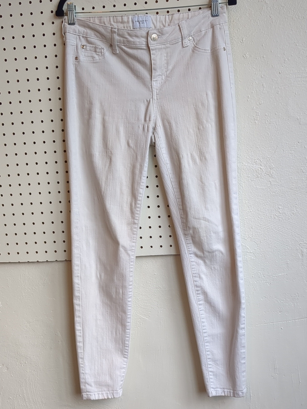 Celebrity Pink White Skinny Jeans